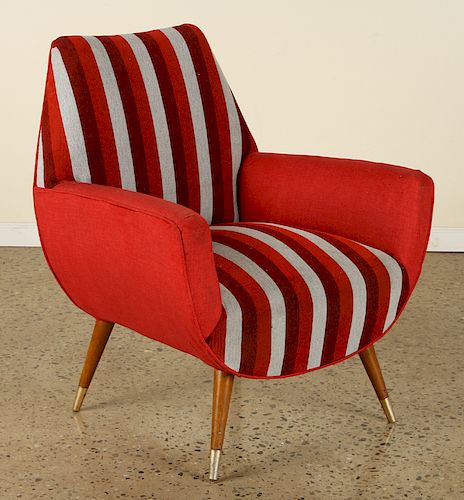 MID CENTURY MODERN UPHOLSTERED CLUB CHAIRS C.1960