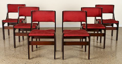 SET OF 8 ITALIAN ROSEWOOD CHAIRS