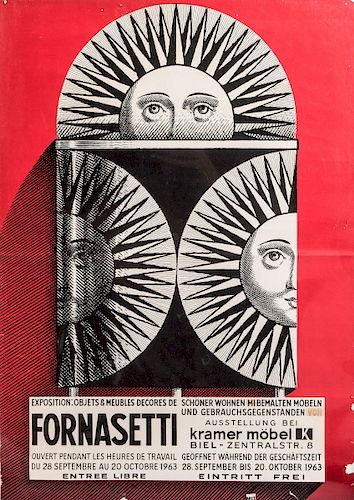 Piero Fornasetti, Poster, 1963
