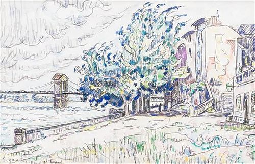 Paul Signac, (French, 1863-1935), Bourg Saint-Andeol