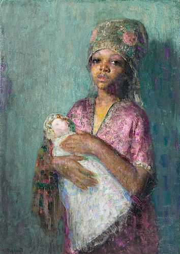 Hovsep Pushman, (American, 1877-1966), The Little Mother
