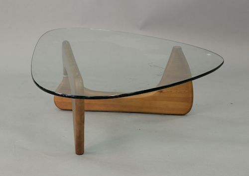 Noguchi style coffee table. ht. 15 in. top: 37'' x 50''