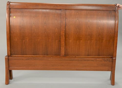 Stickley cherry queen size bedstead only. ht. 48 in., wd. 64 in.