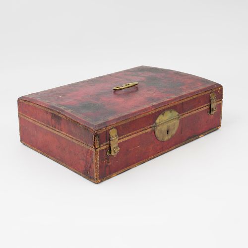 French Tooled-Leather Document Box