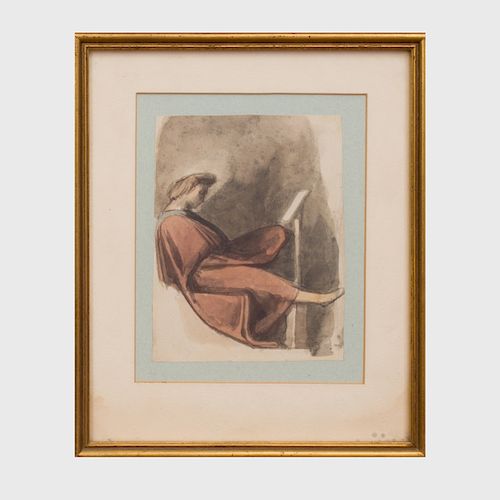 Joseph West (1795-1875): Study after Michelangelo, Sistine Chapel