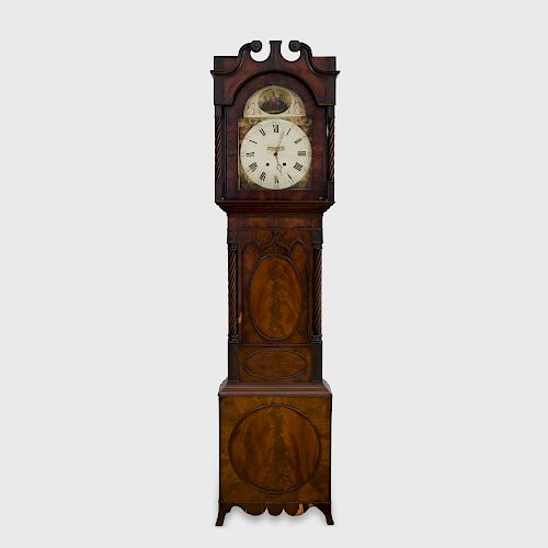George IV Mahogany Tall Case Clock