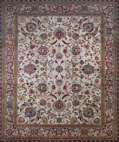 Persian Ivory Ground Animal Carpet