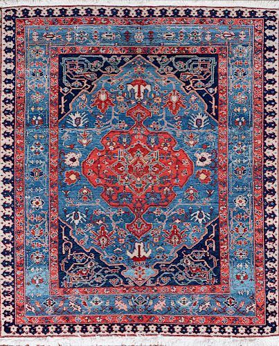 Modern Medallion Carpet in the Persian Design