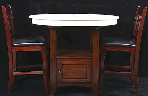Coaster Transitional Round Dining Table and Chairs