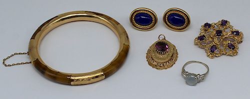 JEWELRY. 14kt Gold Jewelry Grouping.