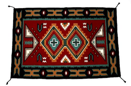 Navajo Klagetoh Pattern Style Large Wool Rug