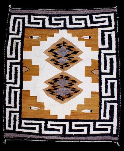 Navajo Two Grey Hills Woven Rug