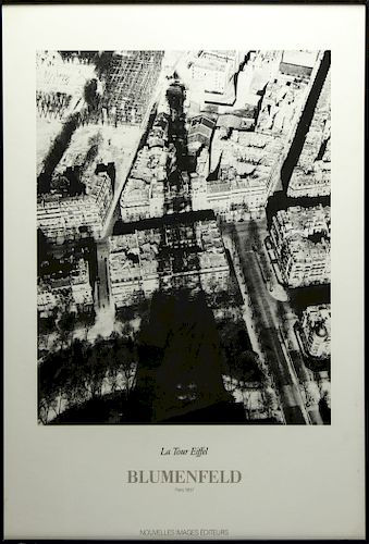 Erwin Blumenfeld Art Print, Tour Eiffel Paris 1937