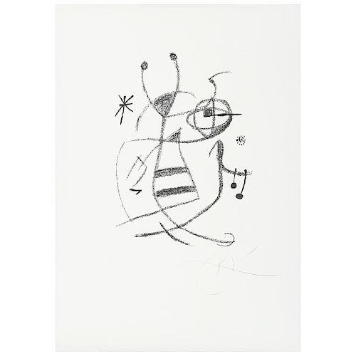 JOAN MIRÓ, N° VIII, from the "Maravillas con variaciones acrósticas en en el jardín de Miró" portfolio, 1975.