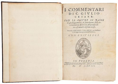Cesar, Julio. I Commentari di C. Giulio Cesare.Venetia: Girolamo Foglietti [1598]. 41 láminas.
