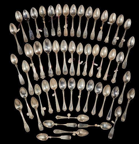 Assorted Silver Teaspoons