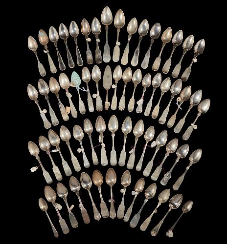 60 Coin Silver Spoons