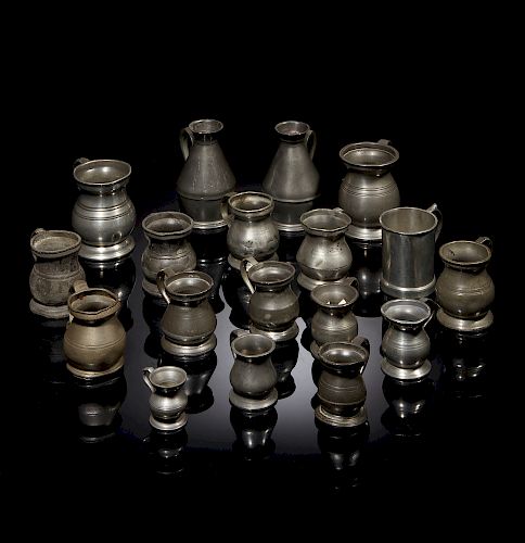 Assorted Pewter Measures