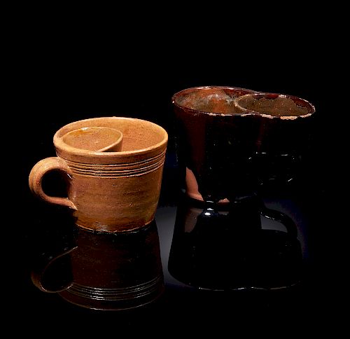 Two Ceramic Shaving Mugs