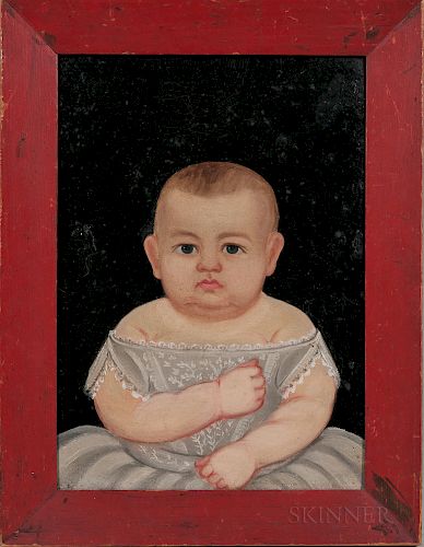 Prior/Hamblen School, Mid-19th Century  Portrait of a Baby