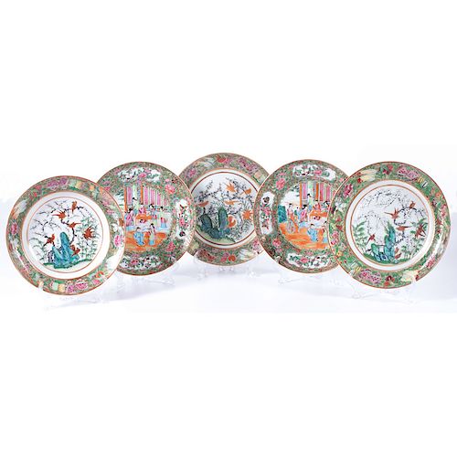 Chinese Export Famille Rose Plates