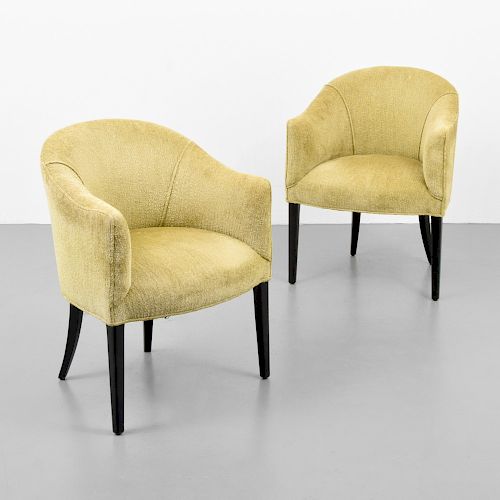 Pair of Lounge Chairs Attributed to Edward Wormley