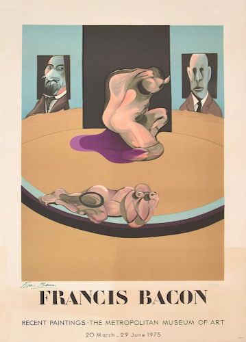 Large Francis Bacon Lithograph Poster, Signed Edition