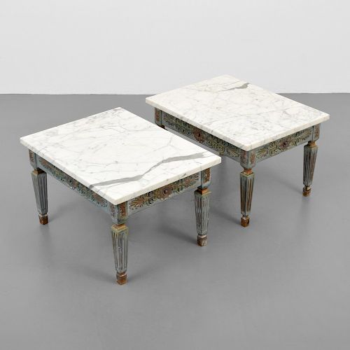 Pair of Neoclassical End Tables
