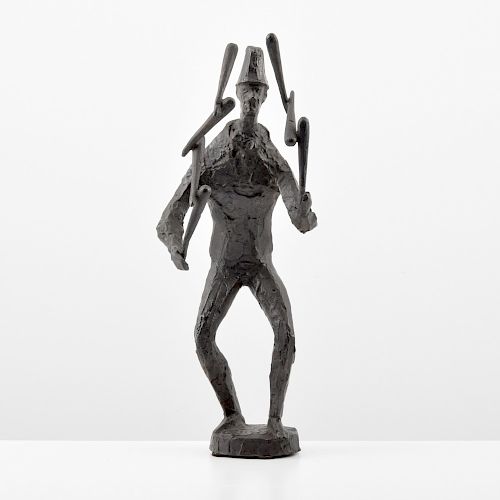 Chaim Gross Bronze Figural Sculpture