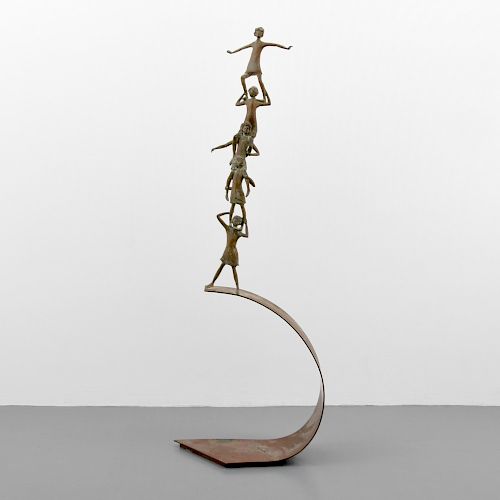 Large Carla Lavatelli Bronze Figural Sculpture