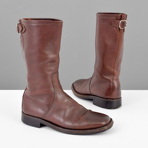 Vintage Hermes Leather Boots