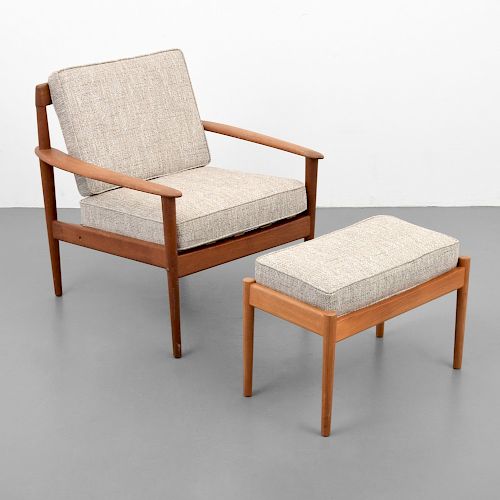 Grete Jalk Lounge Chair & Ottoman