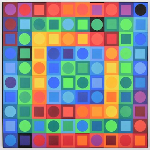 Victor Vasarely "Planetary Folklore Participations No 1" 