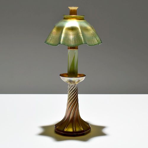L.C. Tiffany "Favrile" Candlestick Lamp