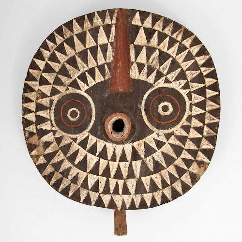 Large African Sun Mask, Eket Tribe, Nigeria