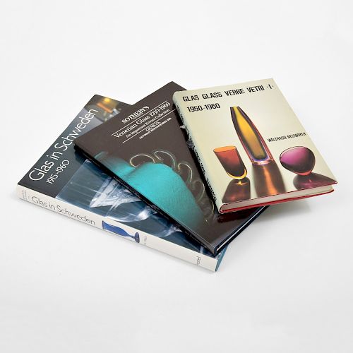 3 Glass Reference Books