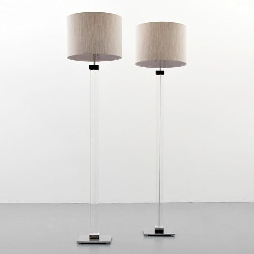 Pair of Karl Springer Floor Lamps