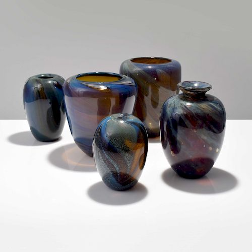 5 Large Roland Jahn Vases