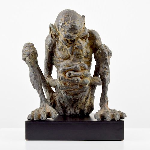 Large Lord of the Rings "Gollum" Sculpture, Tolkien