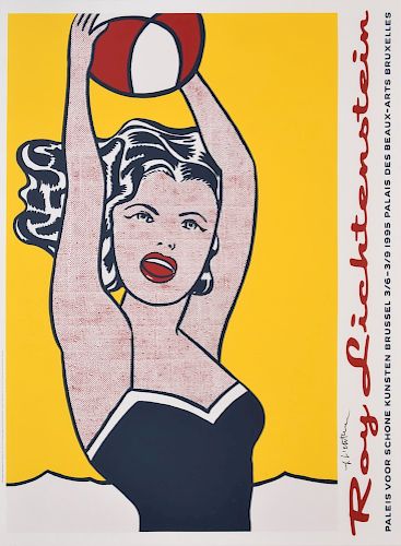 Roy Lichtenstein Exhibition Poster, Signed