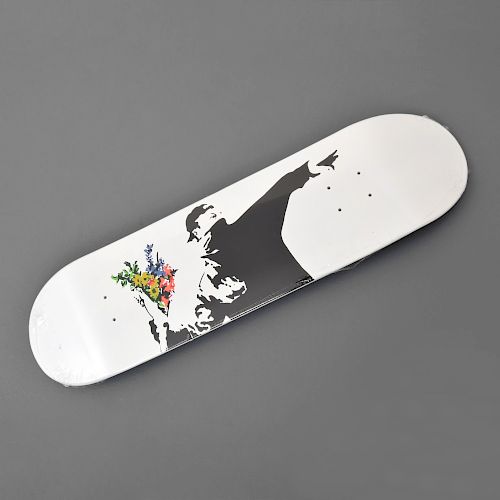 Banksy "Flower Bomber" Skateboard Deck