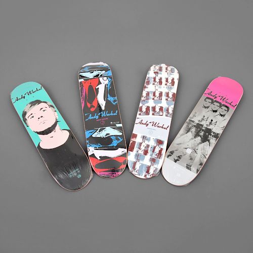 Andy Warhol (After) Skateboard Decks, Set of 4