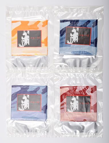 Andy Warhol (after) Scarves/Bandannas, Set of 4