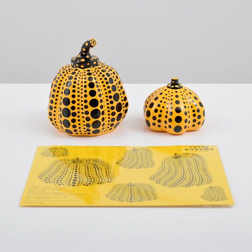2 Yayoi Kusama "Pumpkin" Sculptures