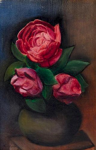 * Moïse Kisling, (Polish, 1891-1953), Still Life with Roses in a Vase