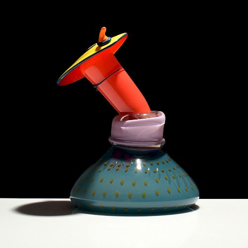 James Van Deurzen Studio Glass Vase