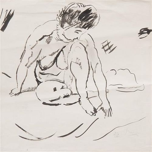 * Jules Pascin, (French, 1885-1930), Nude