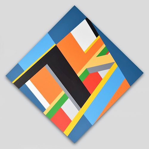 Large Bryce Hudson Abstract Geometric Painting