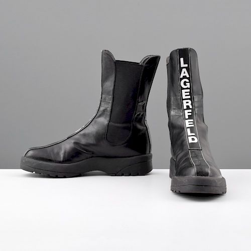 Pair of Karl Lagerfeld Men's Fashion Boots