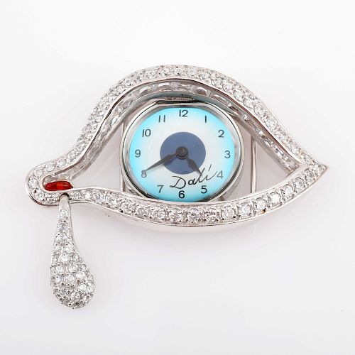 Salvador Dali "Eye of Time" Brooch/Pendant/Watch
